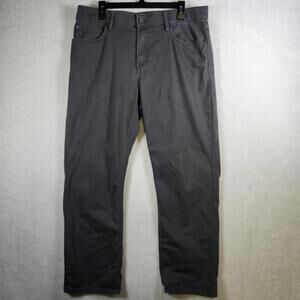 Izod‎ Gray Denim Jeans Stretch Waist Regular Fit Size 36x30